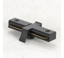 Коннектор 10324 прямой коннектор черный Lussole