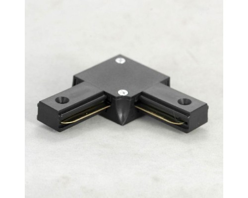 Коннектор 10325 угловой коннектор черный Lussole