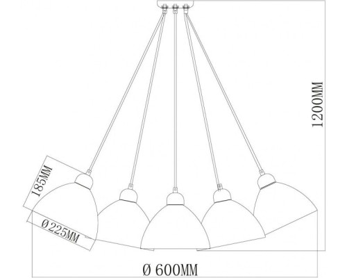 Подвесная люстра Улыбка 365014505 MW-Light