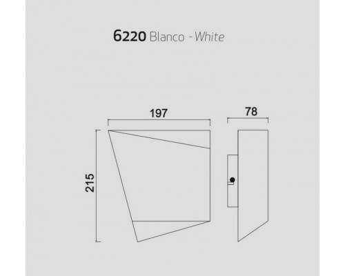 Настенный светильник Asimetric 6220 Mantra