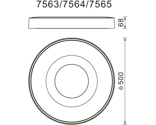 Потолочный светильник Coin 7564 Mantra