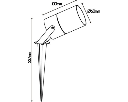 Грунтовый светильник Quebec 8155 Mantra