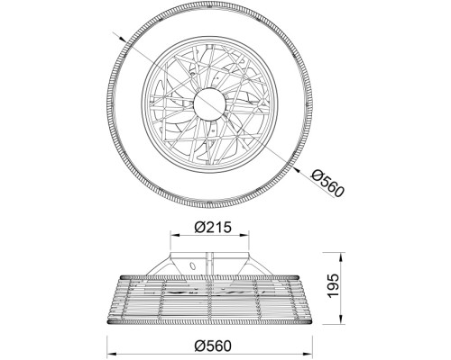 Потолочная люстра Indonesia 8225 Mantra
