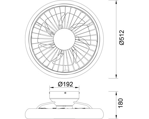 Потолочная люстра Turbo 8231 Mantra