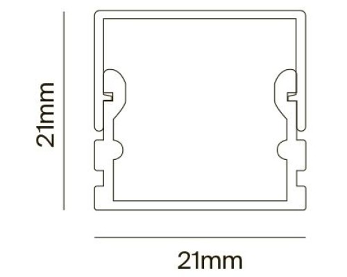 Профиль для светодиодной ленты ALM007S-2M Maytoni