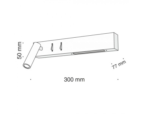 Настенный светильник Comodo C031WL-L8W3K Maytoni