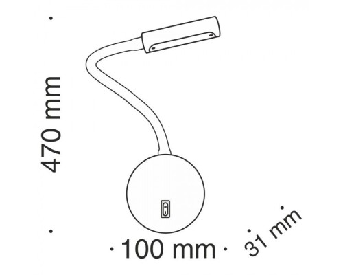 Бра Stem C035WL-L3B3K Maytoni