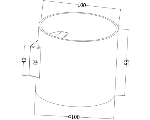 Настенный светильник Rond C066WL-01B Maytoni
