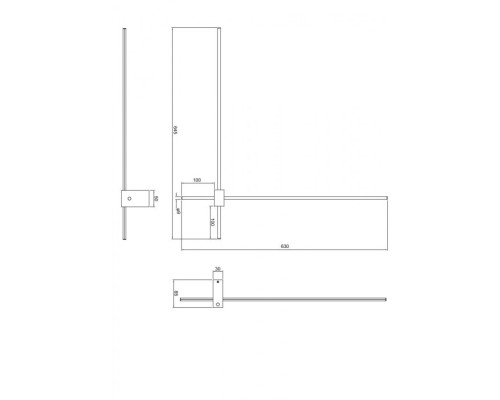 Настенный светильник Pars C070WL-L12GB3K Maytoni