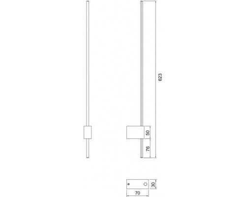Настенный светильник Pars C070WL-L6GB3K Maytoni