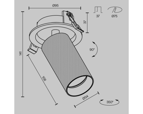 Точечный светильник Artisan C081CL-01-GU10-MG Maytoni