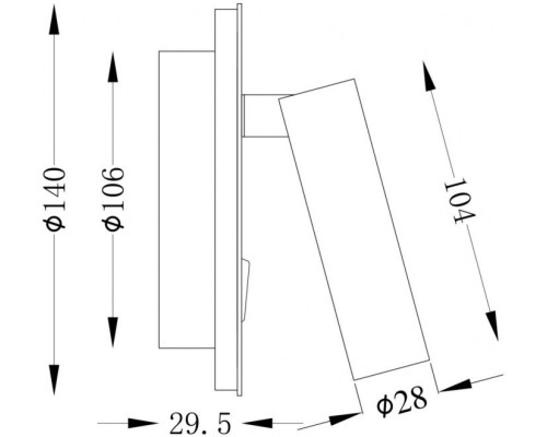 Спот Ios 176 C176-WL-01-6W-MG Maytoni
