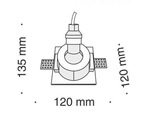 Точечный светильник Gyps Modern DL001-1-01-W Maytoni