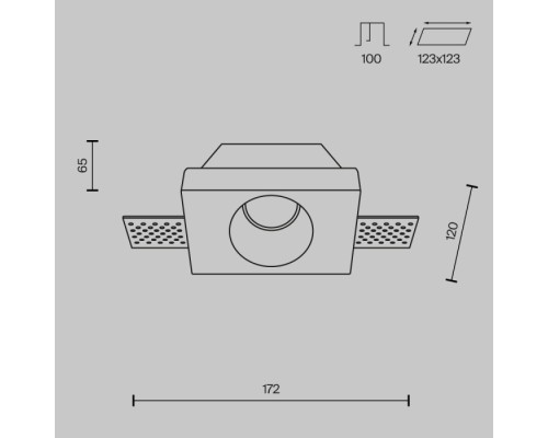 Точечный светильник Gyps Modern DL001-WW-01-W Maytoni
