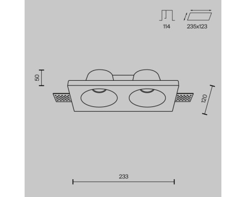Точечный светильник Gyps Modern DL002-DW-02-W Maytoni