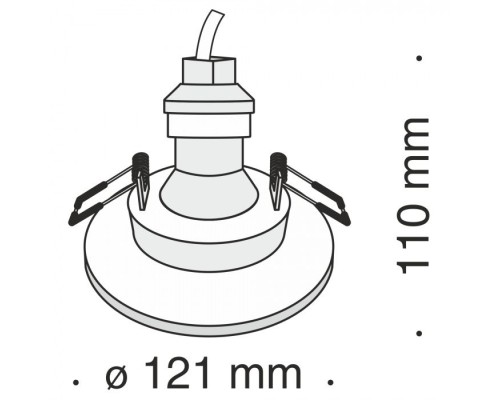 Точечный светильник Gyps Modern DL004-1-01-W Maytoni