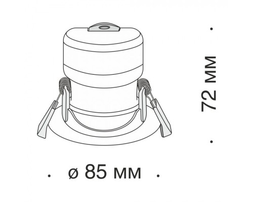 Точечный светильник Phill DL013-6-L9W Maytoni