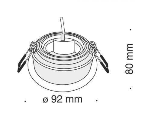 Точечный светильник Akron DL025-2-01B Maytoni