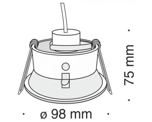 Точечный светильник Yin DL030-2-01B Maytoni