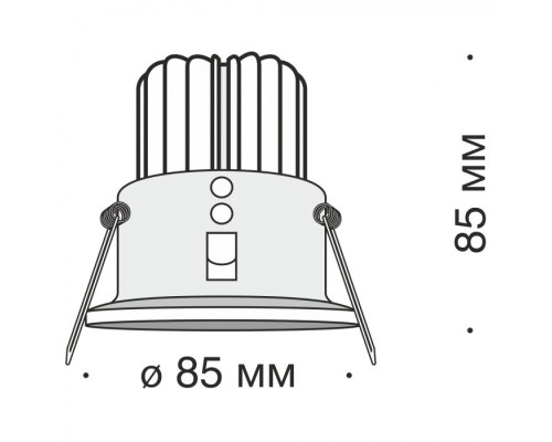 Точечный светильник Zoom DL034-2-L12B Maytoni