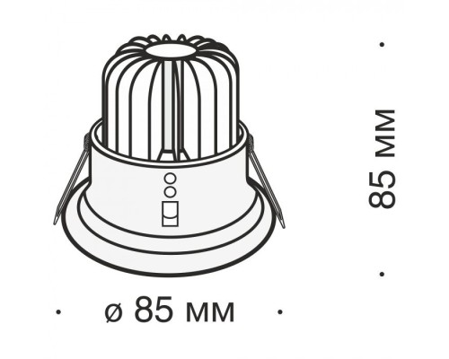 Точечный светильник Zoom DL034-2-L8B Maytoni