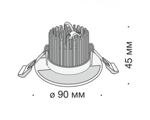Точечный светильник Zen DL038-2-L7B Maytoni