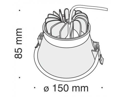 Точечный светильник Stella DL039-L15W3K Maytoni