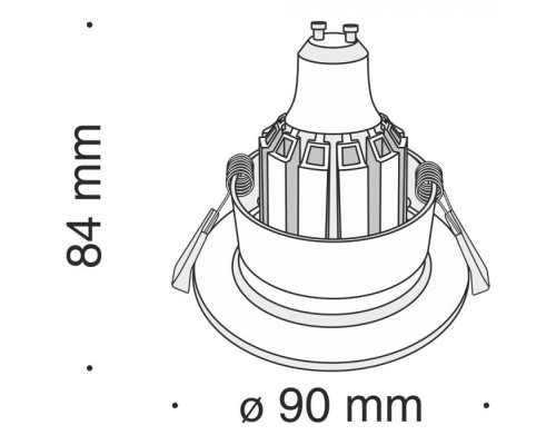 Точечный светильник Barret DL041-01RG Maytoni