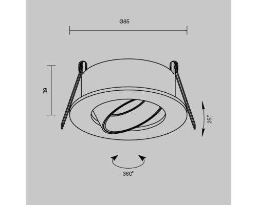 Точечный светильник Wink DL061-GU10-W Maytoni