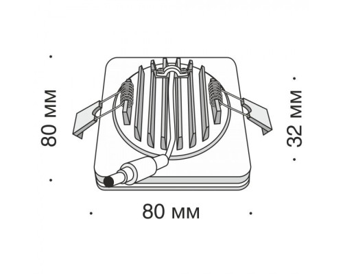 Точечный светильник Phanton DL2001-L7W4K Maytoni