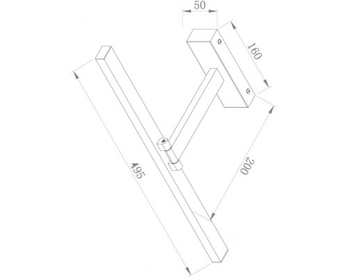 Светильник настенный Bris MIR008WL-L12W4K Maytoni