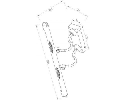 Светильник настенный Oculus MIR014WL-L10G3K Maytoni