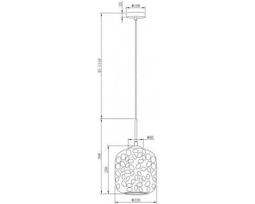 Подвесной светильник Dolce MOD001PL-01CFL Maytoni