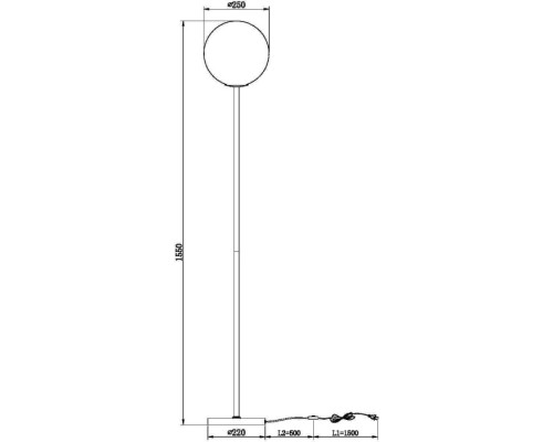 Торшер Ring MOD013FL-01BS Maytoni