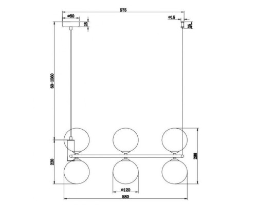 Подвесной светильник Ring MOD013PL-06B Maytoni