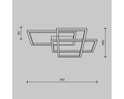 Потолочная люстра Rida MOD015CL-L80GK Maytoni