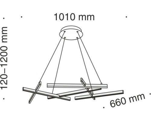 Подвесная люстра Line MOD016PL-L75B Maytoni