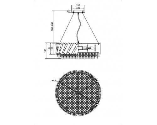 Подвесная люстра Artistico MOD017PL-05BS Maytoni