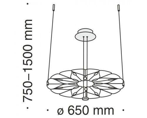 Подвесной светильник Volare MOD037PL-L16B Maytoni