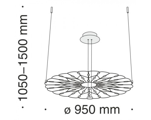 Подвесной светильник Volare MOD037PL-L48B Maytoni