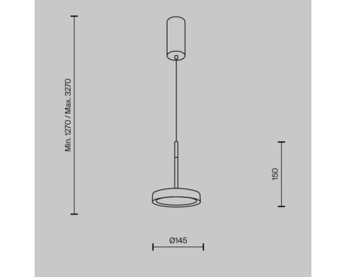 Подвесной светильник El MOD041PL-L15G3K Maytoni