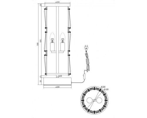 Настольная лампа Puntes MOD043TL-02G Maytoni