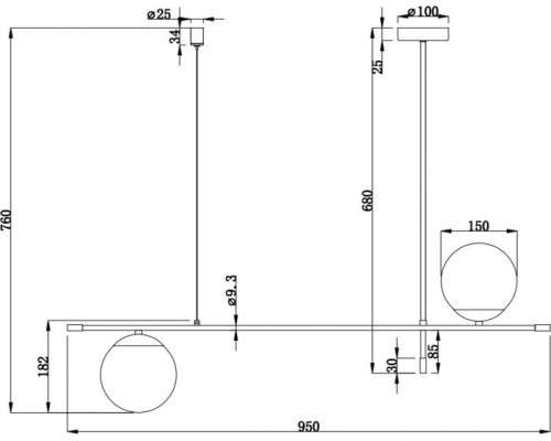 Подвесной светильник Nostalgia MOD048PL-02G Maytoni