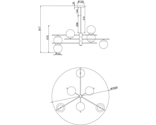 Потолочная люстра Nostalgia MOD048PL-06G Maytoni