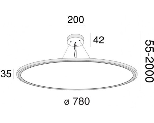 Подвесной светильник Cosmos MOD057PL-L78W4K Maytoni