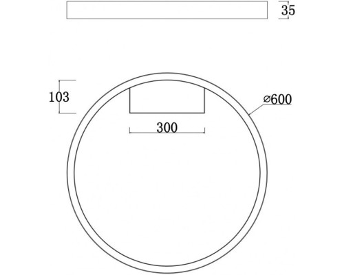 Потолочный светильник Rim MOD058CL-L35W4K Maytoni