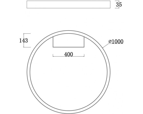 Потолочный светильник Rim MOD058CL-L65B4K Maytoni