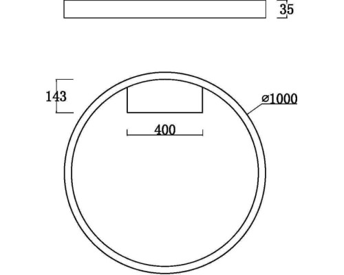 Потолочный светильник Rim MOD058CL-L65BS3K Maytoni