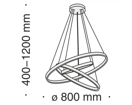 Подвесной светильник Rim MOD058PL-L100BS4K Maytoni
