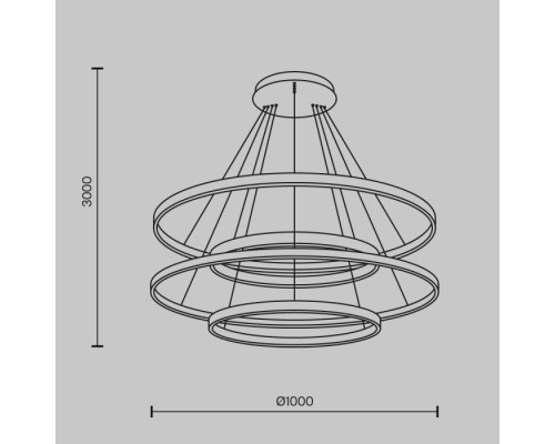 Подвесной светильник Rim MOD058PL-L174BSK Maytoni